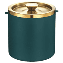 GGFIRR Ice buckets,3L Double-Wall Insulated Stainless Steel Ice Bucket with scoop for Cocktail Bar - Metal Ice Bucket for freezer with Lid for parties,Camping