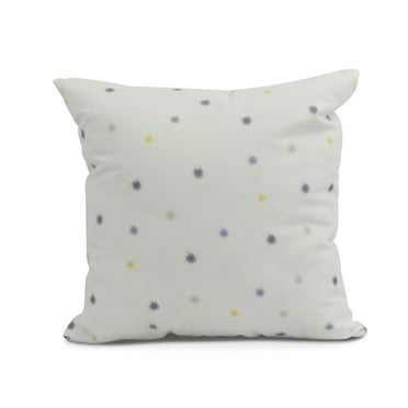 Simply Daisy, 18 x 18 inch,Veggie Dots Decorative Pillow,Purple