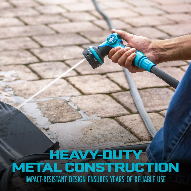 Aqua Joe Heavy-Duty Multi-Function Watering Nozzle, Smart Throttle