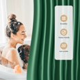 thumbnail image 2 of AmazerBath Shower Curtain Green, Fabric Shower Curtain Set for Bathroom, Luxury Silk Elegant Shower Curtain with 12 Hooks, Sparkly Satin Shower Curtain for Bathroom DéCor, 72X72 Inches, 2 of 9