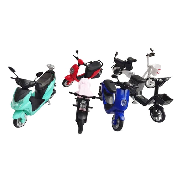 6 piezas 4D ensamblar 1/24 Kits de motocicletas eléctricas colección de adultos regalos niños juguete educativo
