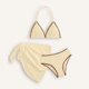 thumbnail image 3 of Conjunto de Falda de Traje de Baño Niños Moda Color Sólido Bloqueo Suspendentes Bikini, Traje de Baño Junto Al Mar con Falda de Malla, Ropa de Playa de Nylon Spandex para el Verano, 3 of 5