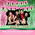 thumbnail image 2 of Pink and Green Witch Birthday Party Decorations Kit,Includes Fringe Curtains,Tablecloths,and Banners for Unique Celebrations at All Venues, 2 of 4