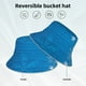 thumbnail image 2 of Fotbe Blue Christmas Sombrero Tipo Pescador con Estampado – Sombrero de Sol de Algodón de Moda para Playa, Golf, Pesca, 2 of 6