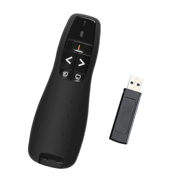 Presentador Inalámbrico Puntero Usb Ppt Ligero Luz Roja Presentador Accesorios De Enseñanza Con Receptor Incorporado Conferencia De Negocios De Oficina Sweethay EL010394-00
