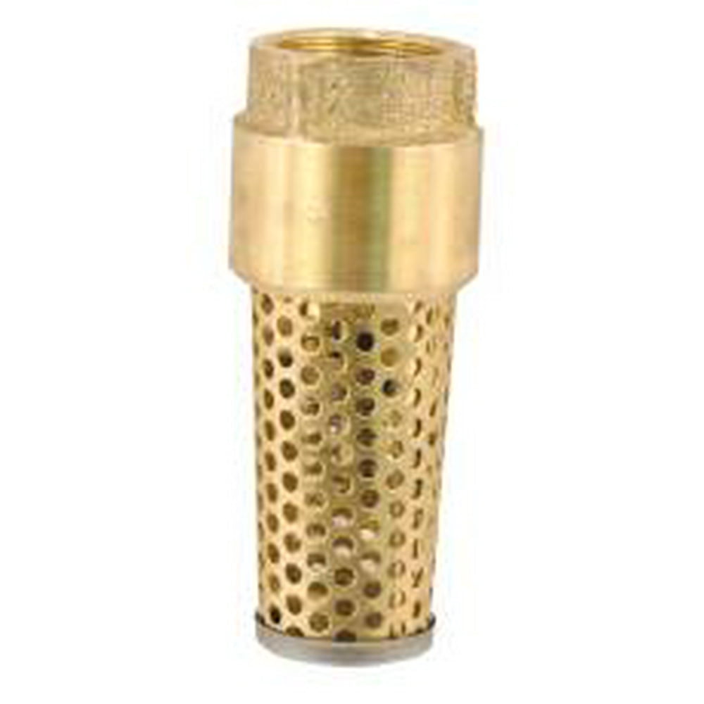 BRASS FOOT VALVE, 1", LEAD FREE per 2 Each