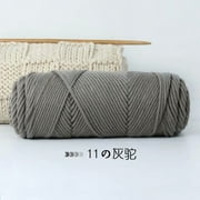 Namzi 100g Premium Soft Durable Yarn Acrylic & Wool Blend for Knitting, Crochet Projects, Ultra-Soft Craft Yarn,Grey