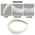 thumbnail image 3 of Unique Bargains Crystal Headband Rhinestone Hairband for Women 1.2 Inch Wide White, 3 of 7