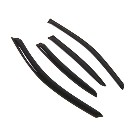 TuningPros Outside Mount Window Visor Deflector Smoke Tinted 4 Pcs Set For 2002-2008 Jaguar Jaguar X-Type