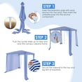 thumbnail image 6 of Costway 6.6' x 6.6' Foldable Beach Cabana Easy-Setup Beach Canopy W/ Carry Bag Navy, 6 of 10