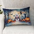 thumbnail image 2 of Happy Halloween Vampire Persian BOO with Pumpkins Fun and Spooky Quilt Pillowcase Cat Lover Kitten Owner Gifts Throw Pillow Cover Bed Home Decor - 00018, 2 of 5