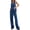 Dark blue, variant on Women Two Piece Denim Set Button Down Backless Tank Top and Wide Leg Jeans 2 Piece Outfit Suits