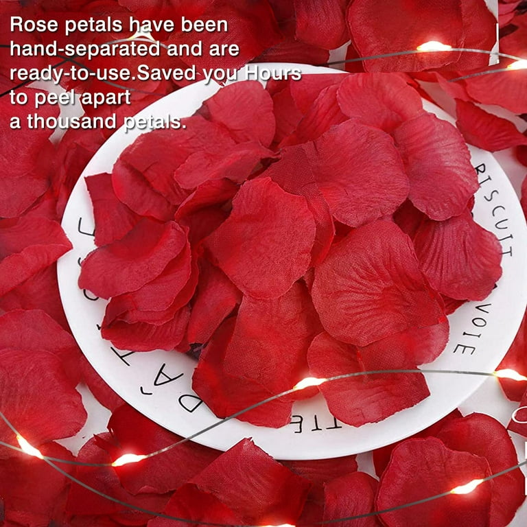 1000pcs Tasteless Pa Rose Petals Wedding Artificial Roses Fake