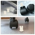 thumbnail image 3 of Toyvian 10Pcs Plastic Caster Sleeve Inserts Light Yellow Stem Socket Replacement for Furniture, 3 of 7