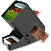Rybozen 35mm Slide Viewer LED Transparency Viewer, 3X Magnification, Handheld Viewer for 35mm Slides & Film Negatives