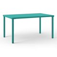 thumbnail image 6 of WestinTrends Playa 59" Iron Metal Outdoor Rectangular Patio Dining Table For 6, Turquoise, 6 of 14