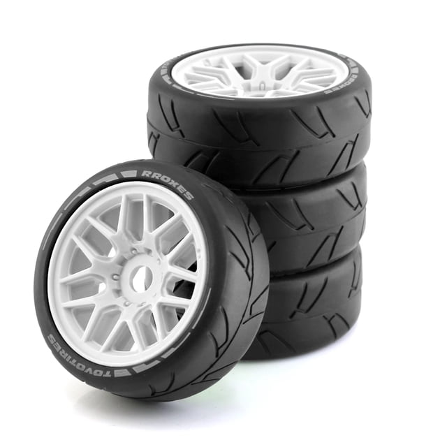 Llantas de Plástico Bewildely RCGOFOLLOW 1/8 WRC Feishen Blanco