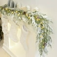 thumbnail image 4 of LmnLft Snow Flocked Christmas Garland White Cedar Garland Artificial Winter Frosted Holiday Garland for Mantel Door Xmas Tree Home Party Decoration, 4 of 5