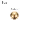 thumbnail image 2 of Uxcell 50 pack Precision Solid Brass Bearing Balls 4.5mm Industrial Brass Ball Spheres, 2 of 4