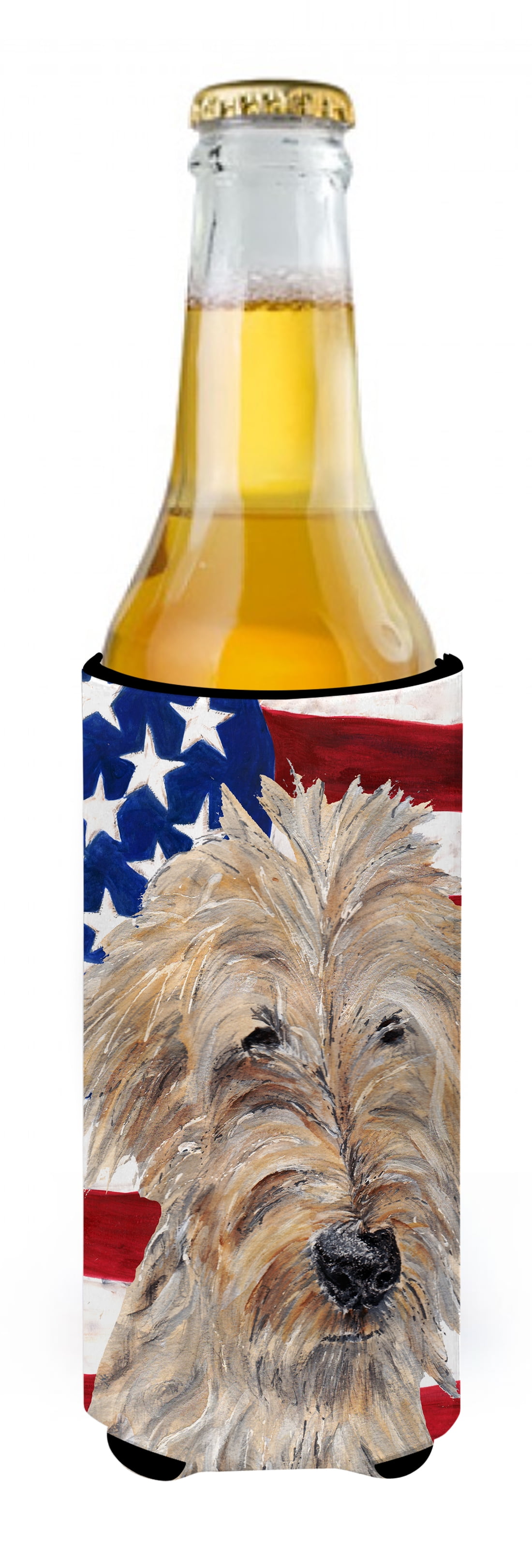 Caroline's Treasures Pug American Flag Koozie For Slim Cans - Fits Michelob Ultra, Heineken Light, Etc. - View #9