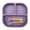 H, variant on Baby Plates with Suction Silicone Divided Plates for Toddlers 3 Compartment Non Self Feeding Dishwasher Microwave Safe BPA Free Kids Plates for High Chairs Tables Travel 7.36x7.09 Inches