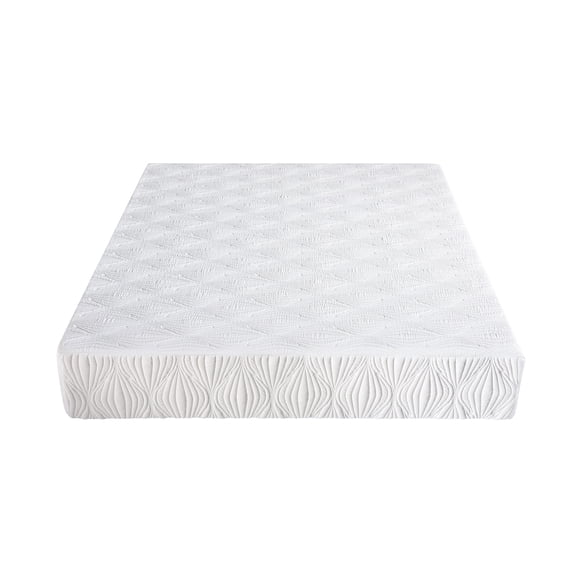 Visco Gel Infused Memory Foam Mattress in a Box, Cool Relaxed Sleep, High-Density Foam, Extra Firm Support, White