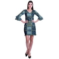 thumbnail image 2 of Moomaya Womens Imprimé Courte Robe Cloche Manches de Décalage Robes pour les Femmes Vêtements d'Été Occasionnels, 2 of 6