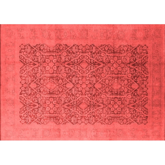 Ahgly Company Indoor Rectangle Oriental Red Traditional Area Rugs, 5' x 8'