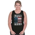thumbnail image 5 of Live Free Geometric American Flag USA Tank Top T Shirts Men Women Brisco Brands M, 5 of 6