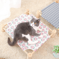 thumbnail image 6 of Cat and Dog Hammock Bed Wooden Cat Hammock Elevated Cooling Bed Detachable Portable Indoor Outdoor Pet Bed Suitable C, 6 of 7
