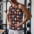thumbnail image 5 of Pofeuu Turkey And Thanksgiving Print Men's Workout Tank Tops Sleeveless Muscle Gym Shirt Quick Dry-3X-Large, 5 of 7