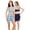 Floral Patchwork Pack, variant on Women's Plus Size 2-Pack Cotton Full Coverage Bra