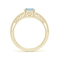 thumbnail image 2 of Angara Natural 1.35 Ct. Aquamarine Solitaire Ring in 14K Yellow Gold for Women (Ring Size: 12), 2 of 12