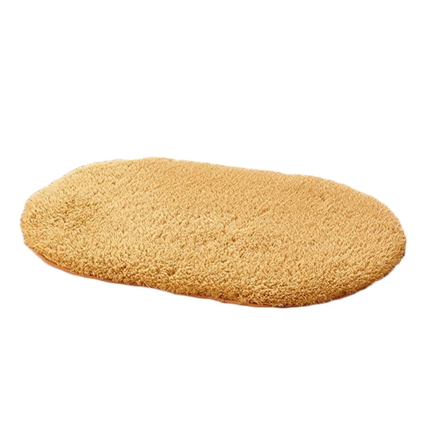 Alfombra de baño suave absorbente Alfombra de puerta ovalada Sala de estar Dormitorio Manta de piso de felpa Suministros para el hogar seitruly HA0065-07