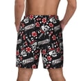 thumbnail image 4 of Uemuo Vintage Skull Casino Pattern Mens Swim Trunks Quick Dry Board Shorts with Mesh Lining, Stretch Beach Shorts Quick Dry No-Chafing Board Shorts-XX-Large, 4 of 9