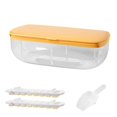 thumbnail image 1 of Molde de caja de bandeja cuadrada de hielo de doble capa con pala (amarillo) Afortunado Sencillez, 1 of 5