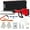 2200W 2 Pieces, variant on Demolition Jack Hammer - Max 1700W Electric Heavy Duty, Concrete Breaker, 4pcs Pieces Bit, Chipping W/Case, Gloves, Red