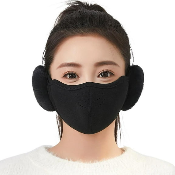 Autumn And Winter Warm Thickened Face Mask With Ear Protection Unisex