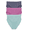 Dark Iris Stripe, Aqua Cloud, Orchid Bloom, variant on Women’s Ribbed Modal Hi Cut Brief Panties, 3-Pack, Sizes XS to 3XL