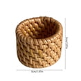 thumbnail image 2 of Natural Handwoven Rattan Napkin Rings Mixed Style Wicker Serviette Rings Woven Napkin Buckles For Dinner Party Wedding Table Decoration, 2 of 6
