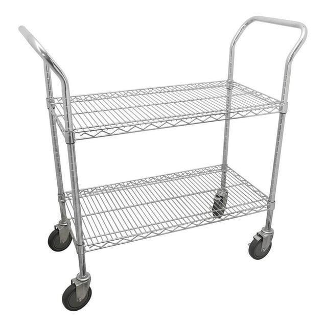 Carrito Utilitario 2 Repisas De 36 X24 cromado 44186 Urrea Urrea 44186