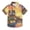 Tower River Sunset, variant on Small Short Sleeve Button Down Shirts Watercolor Seattle Skyline Casual Shirt 3-10 Years