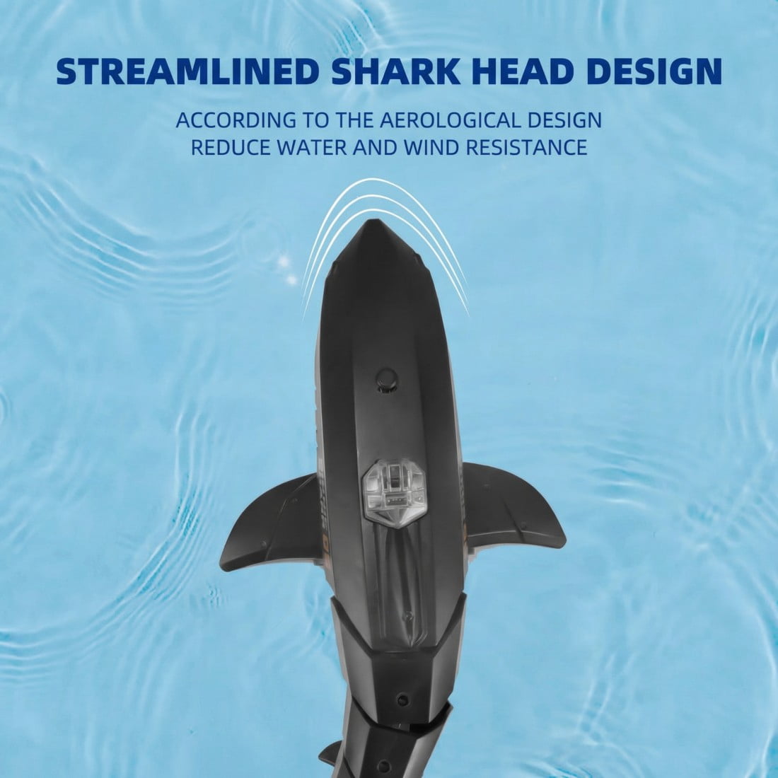 Remote-Controlled Shark with HD Underwater Camera, 2.4G Remote & APP Control Real-Time FPV Video Simulation Shark RC Boat with Dual Propeller System for Pool Lake Outdoor Water Play
