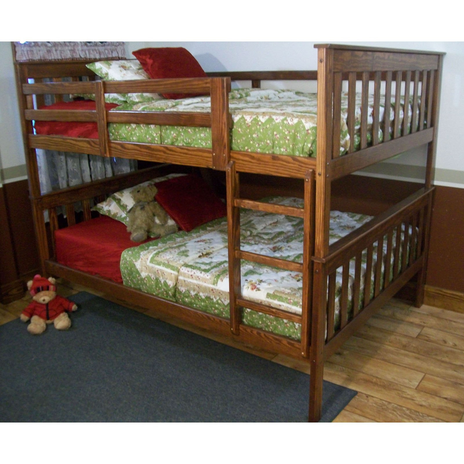 VersaLoft Amish-Made Yellow Pine Twin Mission Bed by A&L Furniture Company 