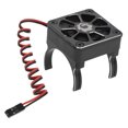 thumbnail image 2 of 1:10 Motor Disipador Control de temperatura Ventilador de enfriamiento Modelo Accesorios de automóvil Piezas de actualización Reemplazo pa Negro Yotijar Radiador de coche RC, 2 of 7