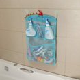 thumbnail image 3 of Organizador de juguetes de baño con múltiples formas de colgar, soporte para juguetes de baño con apertura extragrande, bolsa de almacenamiento de juguetes para bañera con cremallera en la parte inf, 3 of 5