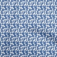 thumbnail image 1 of oneOone Velvet Medium Blue Fabric Geometrical Sewing Material Print Fabric By The Yard 58 Inch Wide, 1 of 5
