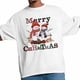 thumbnail image 3 of Camisetas gráficas informales de manga corta con diseño navideño de muñeco de nieve y ciervo para hombre, 3 of 8