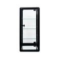 thumbnail image 4 of 27"H Tempered Glass Countertop Display Case, Dustproof Display Cabinet Box with Sliding Glass Door, Lock, Garage Kit Clear Display Case for Collectibles, Mini Action Figures, Rocks, Black, 4 of 8