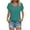 01-Green, variant on Summer Fashion Tops for Women Casual V Neck Short Sleeve Workout T Shirt Solid Color Side Split Loose Outdoor Tops 01-Navy M